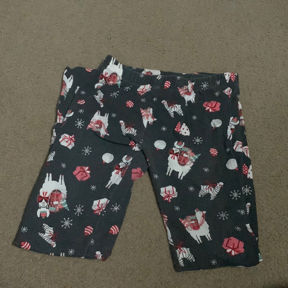 Christmas llama leggings